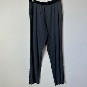 Gox By Gosilk Faux Suede Zip Hem Pants